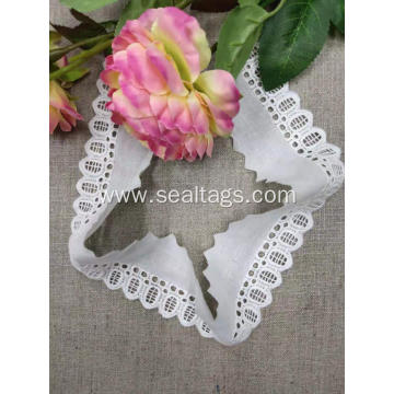 Heavy Thick Jacquard Embroidery Fabric Flower Cotton Lace